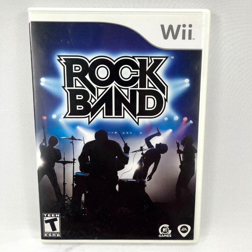 Rock Band Video Game for Nintendo Wii - Clean & Complete w/ Manual - Tested